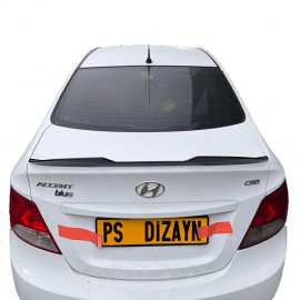 Hyundai Accent Blue Spoiler